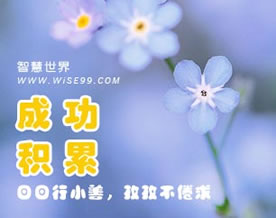 积累与成功:日日行小善,孜孜不倦求