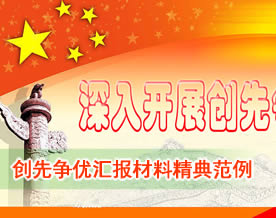 创先争优汇报材料精典范例一