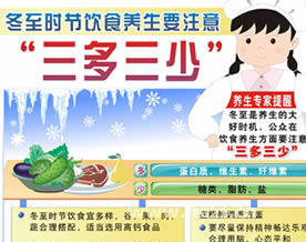 冬至时节饮食养生：要注意“三多两少”